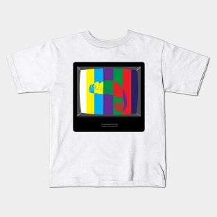 Chameleon TV Error Kids T-Shirt